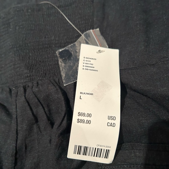 NEW Urban Outfitters Black Linen Romper - Picture 4 of 4